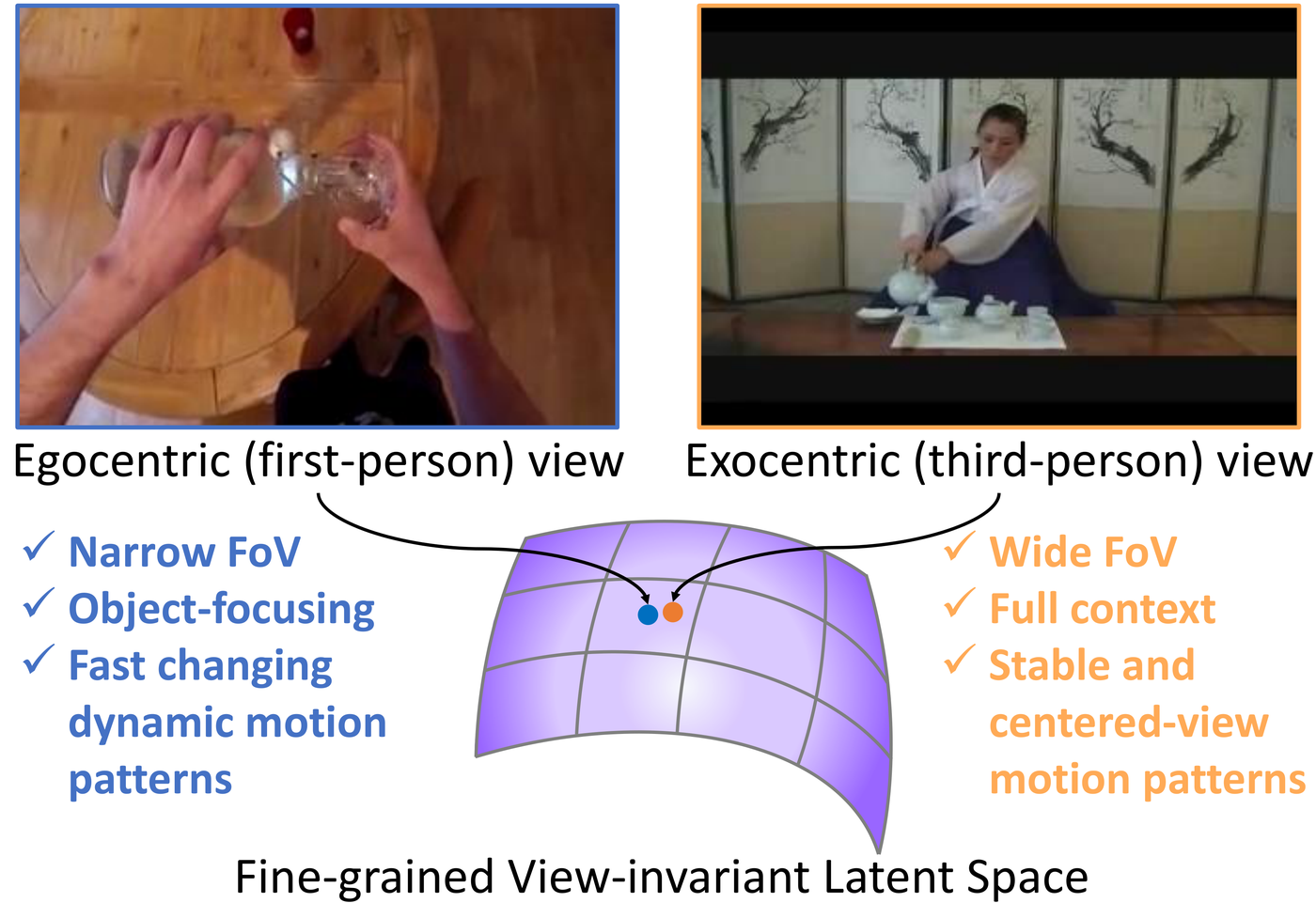 Challenges of view-invariant learning from unpaired ego-exo videos